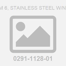 Locknut M 6, Stainless Steel W/Nylon Inse